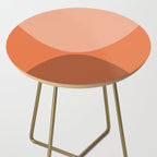 Only Connect - Orange Clay Blush Minimalist Mid-Century Modern Abstract Side Table Gallery Image 2