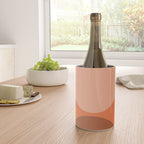 Only Connect - Orange Clay Blush Minimalist Mid-Century Modern Abstract Wine Chiller Gallery Image 4