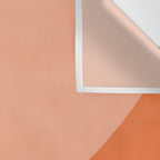 Only Connect - Orange Clay Blush Minimalist Mid-Century Modern Abstract Wall Tapestry Gallery Image 3