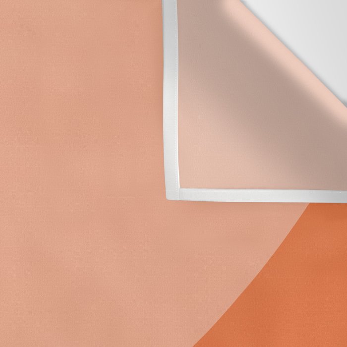 Only Connect - Orange Clay Blush Minimalist Mid-Century Modern Abstract Wall Tapestry Gallery Image 3