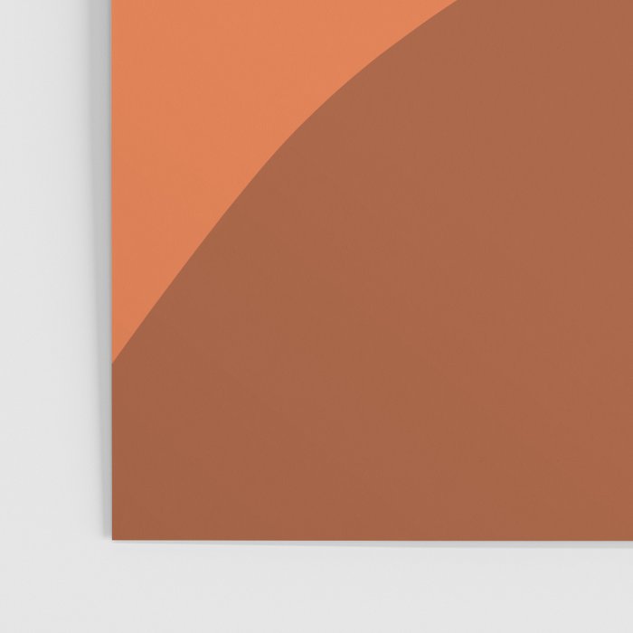 Only Connect - Orange Clay Blush Minimalist Mid-Century Modern Abstract Poster Gallery Image 3