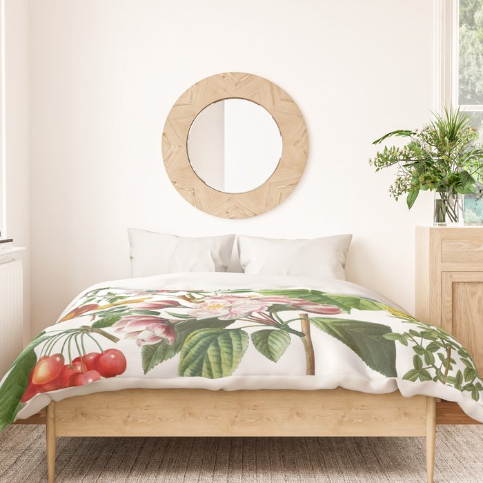 Persimmon Botanical Bloom Duvet Cover Gallery Image 3