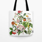 Persimmon Botanical Bloom Tote Bag Gallery Image 1