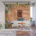 A Relaxed Afternoon | Tropical Summer Architecture | Buildings India Travel Bohemian Décor Painting Wall Mural Gallery Image 1