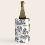 Toile de Jouy Vintage French Beige Cream & White Stripe Wine Chiller Gallery Image 3