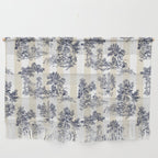 Toile de Jouy Vintage French Beige Cream & White Stripe Wall Hanging Gallery Image 1