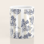 Toile de Jouy Vintage French Beige Cream & White Stripe Coffee Mug Gallery Image 4