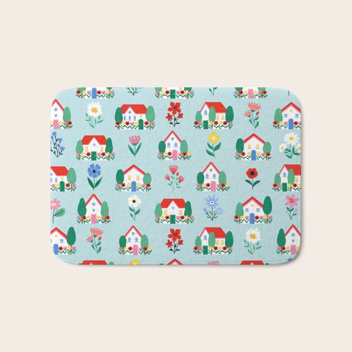 Spring Houses Bath Mat Gallery Image 1