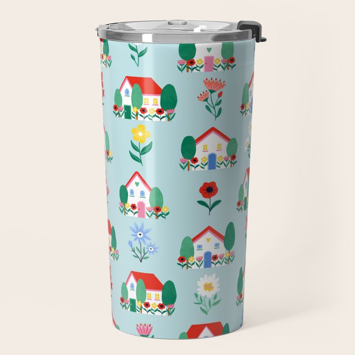Spring Houses Travel Mug Gallery Image 2