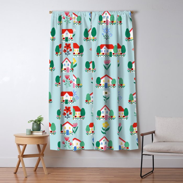 Spring Houses Window Curtain Gallery Image 1