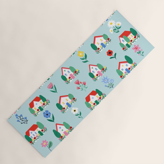 Spring Houses Yoga Mat Gallery Image 1