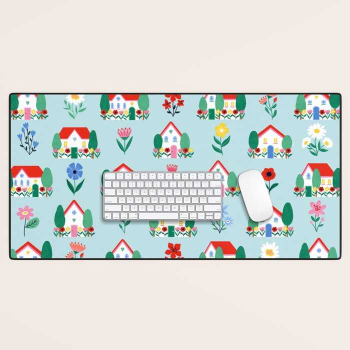 Spring Houses Desk Mat Gallery Image 1
