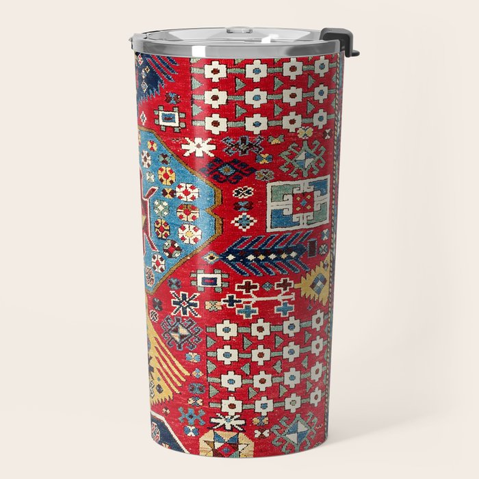 Moghan Azerbaijan South East Caucasus Rug Print Travel Mug Gallery Image 2