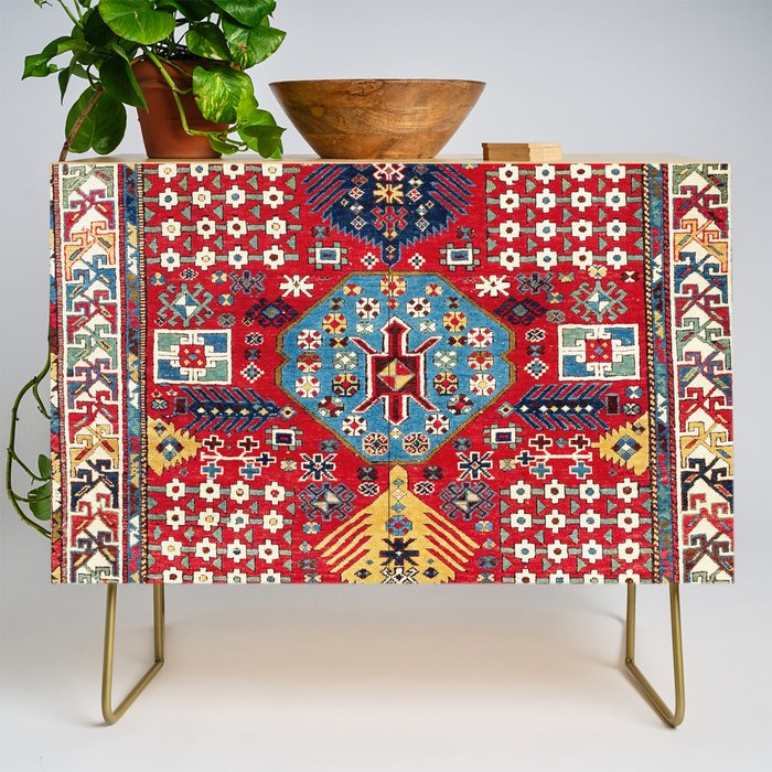 Moghan Azerbaijan South East Caucasus Rug Print Credenza Gallery Image 1