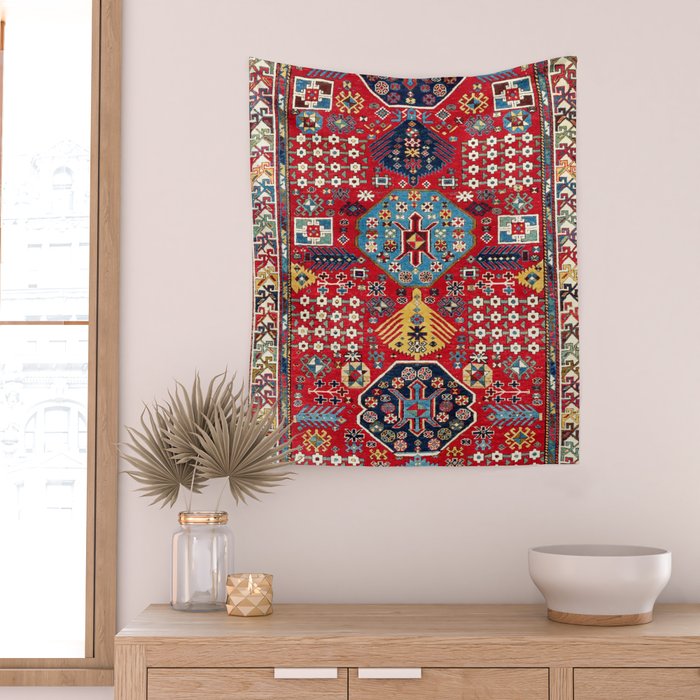 Moghan Azerbaijan South East Caucasus Rug Print Wall Tapestry Gallery Image 2