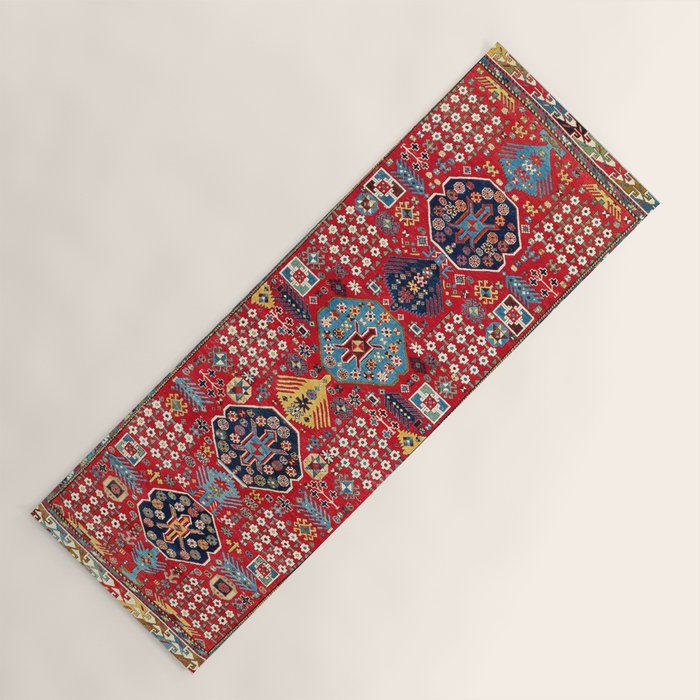 Moghan Azerbaijan South East Caucasus Rug Print Yoga Mat Gallery Image 1
