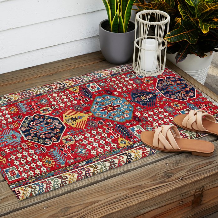 Moghan Azerbaijan South East Caucasus Rug Print Outdoor Rug Gallery Image 2
