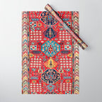 Moghan Azerbaijan South East Caucasus Rug Print Wrapping Paper Gallery Image 1