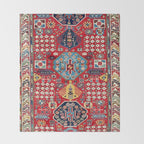 Moghan Azerbaijan South East Caucasus Rug Print Throw Blanket Gallery Image 2