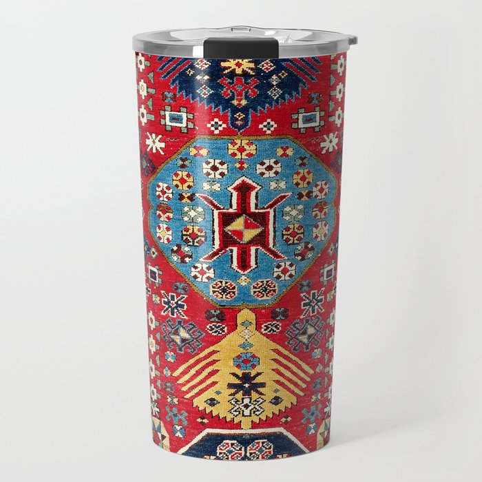 Moghan Azerbaijan South East Caucasus Rug Print Travel Mug Gallery Image 1