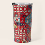 Moghan Azerbaijan South East Caucasus Rug Print Travel Mug Gallery Image 3