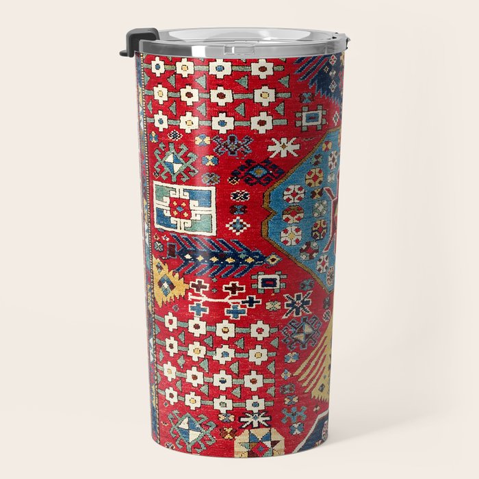 Moghan Azerbaijan South East Caucasus Rug Print Travel Mug Gallery Image 3
