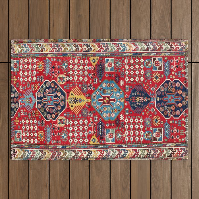 Moghan Azerbaijan South East Caucasus Rug Print Outdoor Rug Gallery Image 1