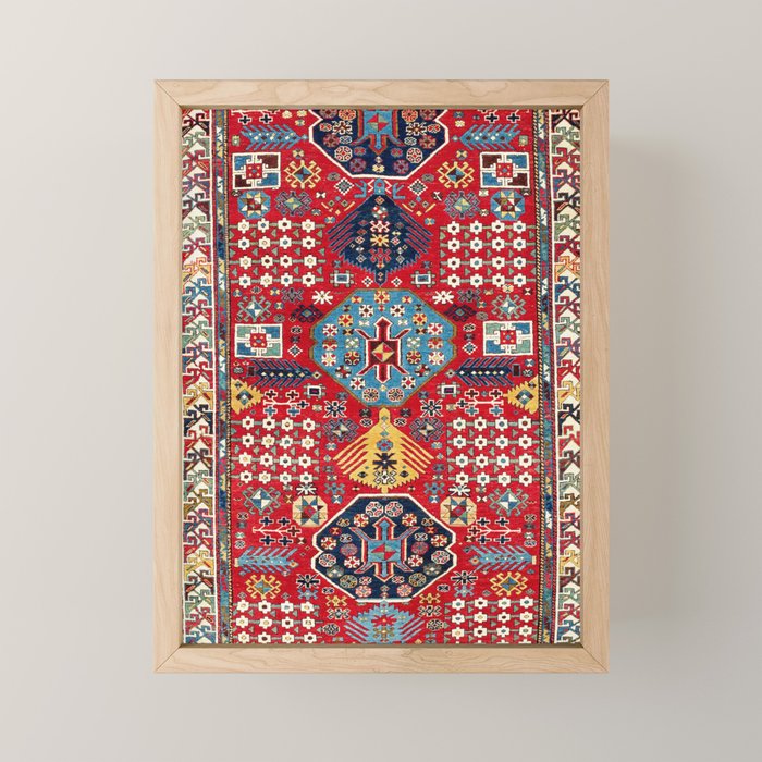 Moghan Azerbaijan South East Caucasus Rug Print Mini Art Print Gallery Image 1