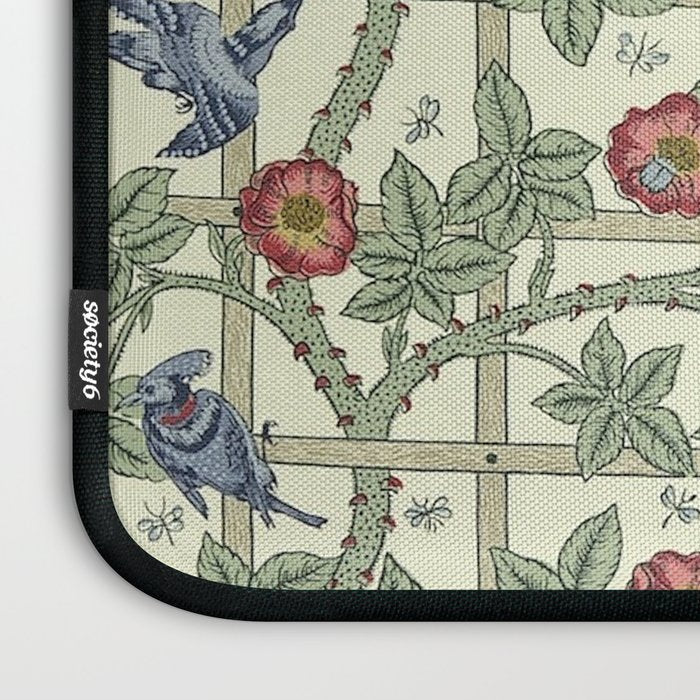William Morris Trellis Ivory Brick Laptop Sleeve Gallery Image 3