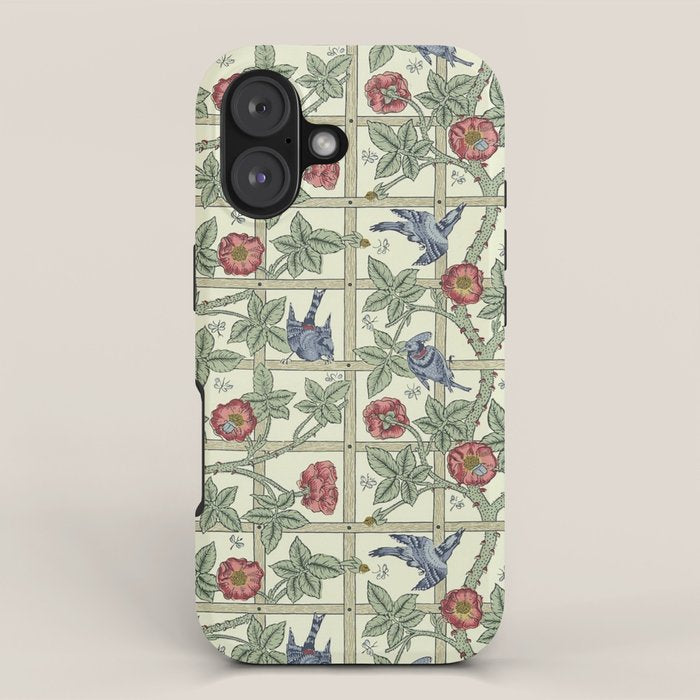 William Morris Trellis Ivory Brick iPhone Case Gallery Image 1