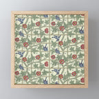 William Morris Trellis Ivory Brick Mini Art Print Gallery Image 1