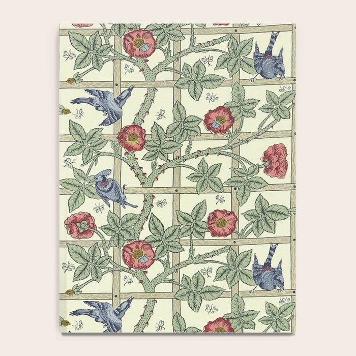 William Morris Trellis Ivory Brick Notebook Gallery Image 4