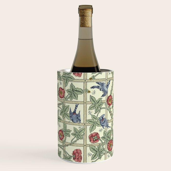 William Morris Trellis Ivory Brick Wine Chiller Gallery Image 1