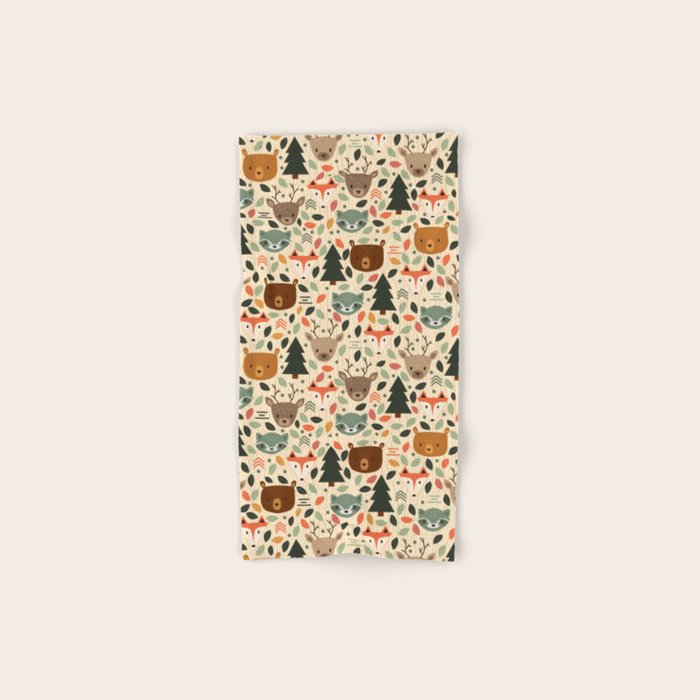 Woodland Creatures Bath Towel Gallery Image 1