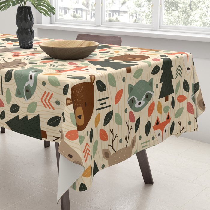 Woodland Creatures Tablecloth Gallery Image 3