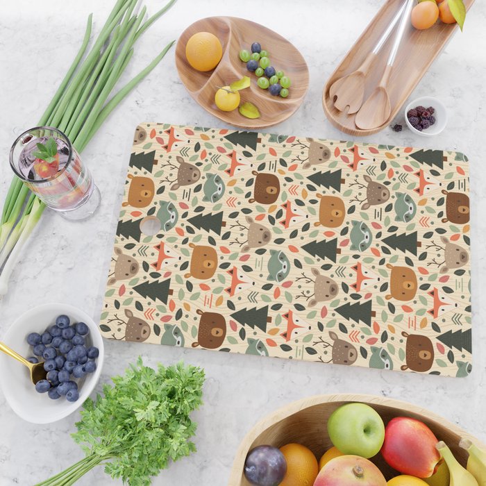 Woodland Creatures Cutting Board Gallery Image 2