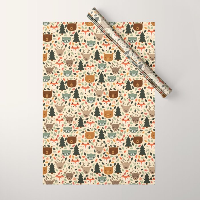 Woodland Creatures Wrapping Paper Gallery Image 1