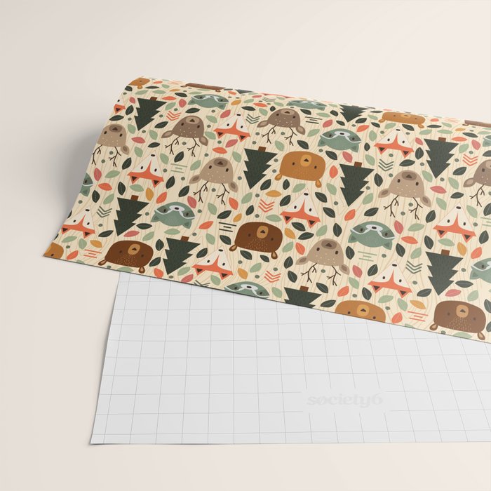 Woodland Creatures Wrapping Paper Gallery Image 2
