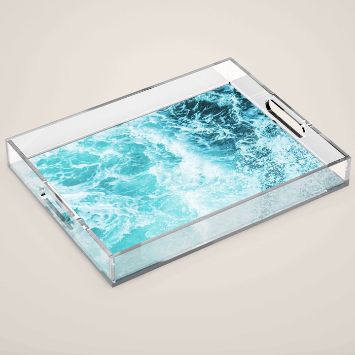 Perfect Sea Waves Acrylic Tray Gallery Image 1