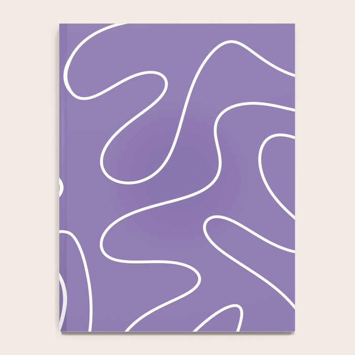 Grape Purple Squiggle Abstract Pattern Notebook Gallery Image 4
