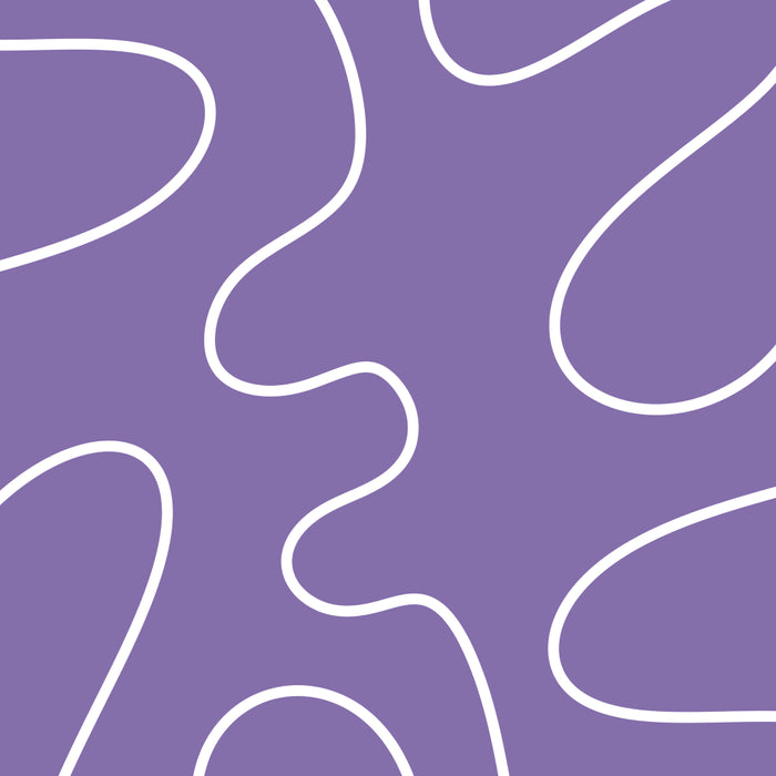 Grape Purple Squiggle Abstract Pattern Coffee Mug Gallery Image 2