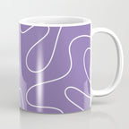 Grape Purple Squiggle Abstract Pattern Coffee Mug Gallery Image 1