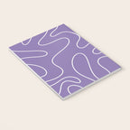 Grape Purple Squiggle Abstract Pattern Notebook Gallery Image 3