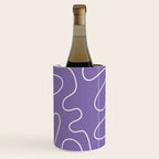 Grape Purple Squiggle Abstract Pattern Wine Chiller Gallery Image 1