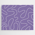 Grape Purple Squiggle Abstract Pattern Jigsaw Puzzle Gallery Image 1