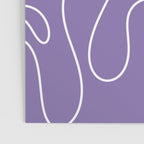 Grape Purple Squiggle Abstract Pattern Poster Gallery Image 3