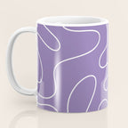 Grape Purple Squiggle Abstract Pattern Coffee Mug Gallery Image 3
