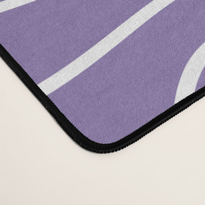 Grape Purple Squiggle Abstract Pattern Desk Mat Gallery Image 4
