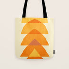 rhapsody orange 3 abstract mid century shape art Tote Bag Gallery Image 1