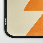 rhapsody orange 3 abstract mid century shape art Laptop Sleeve Gallery Image 3